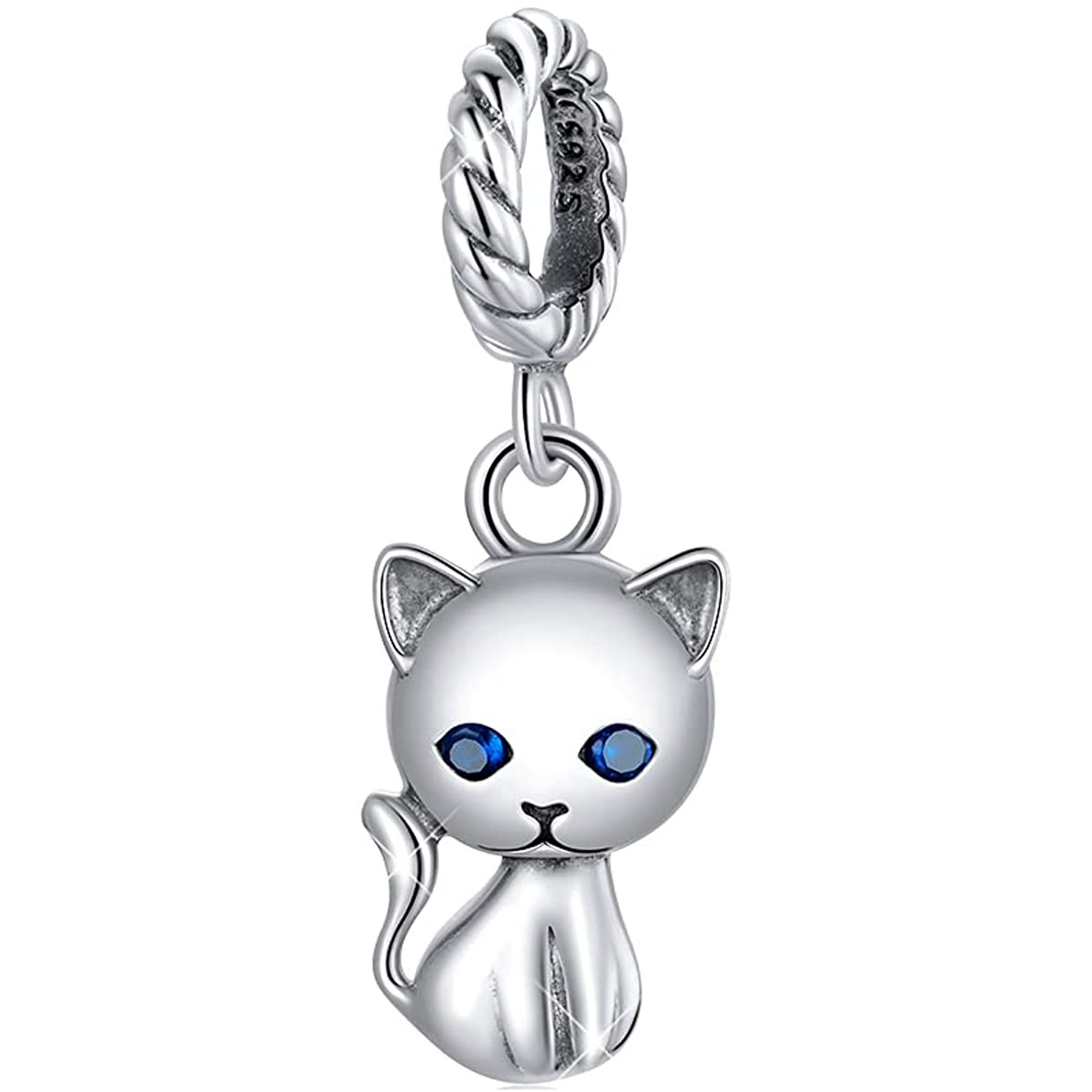 NEW LAST ONES!! CAT STERLING SILVER CHARM 
